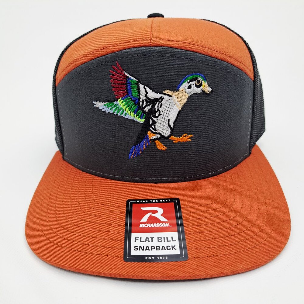 Black Pond Duck Hunting Richardson 168 Mesh Snapback Embroidered Cap Hat